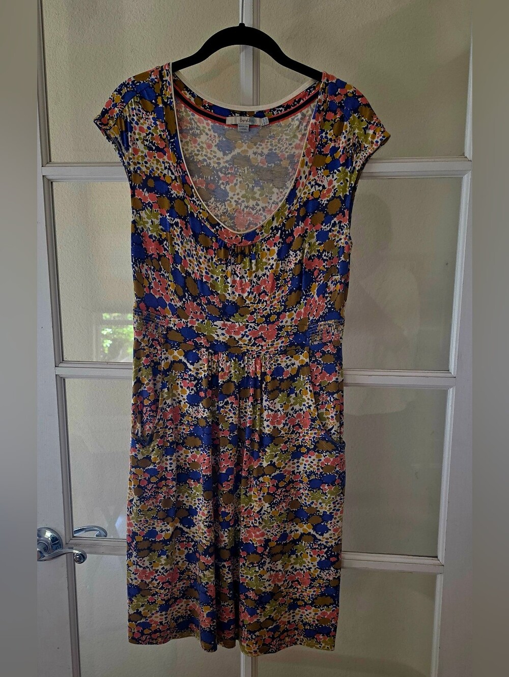 Boden Scoop Neck Short Sleeve Dress - Pockets